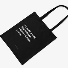 Carica l'immagine nel visualizzatore di Gallery, Typealive Tote Bag Wear Black