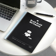 Carica l&#39;immagine nel visualizzatore di Gallery, Iconic Blah Blah Notebook Line 04 Black
