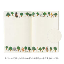 Carica l&#39;immagine nel visualizzatore di Gallery, Yuru Log Notebook (B6) Forest Animal
