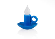 Carica l'immagine nel visualizzatore di Gallery, Bitten - Candelabra - Lampada ricaricabile portatile - Azzurra
