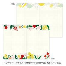 Carica l&#39;immagine nel visualizzatore di Gallery, Yuru Log Notebook (B6) MotifTexile
