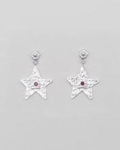 Carica l'immagine nel visualizzatore di Gallery, AVA Atelier - Orecchino Stella Rosa finitura Argento

