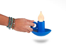 Carica l'immagine nel visualizzatore di Gallery, Bitten - Candelabra - Lampada ricaricabile portatile - Azzurra
