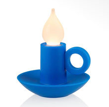 Carica l'immagine nel visualizzatore di Gallery, Bitten - Candelabra - Lampada ricaricabile portatile - Azzurra
