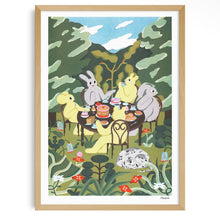 Carica l'immagine nel visualizzatore di Gallery, KIBLIND Atelier - Magda Chmiowska - La Merenda in Giardino - Stampa - Illustrazione
