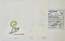 Carica l&#39;immagine nel visualizzatore di Gallery, The Simpsons - Lisa Simpson - Disegno di produzione originale con certificato di autenticità
