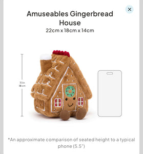 Jellycat - Amuseables Gingerbread House