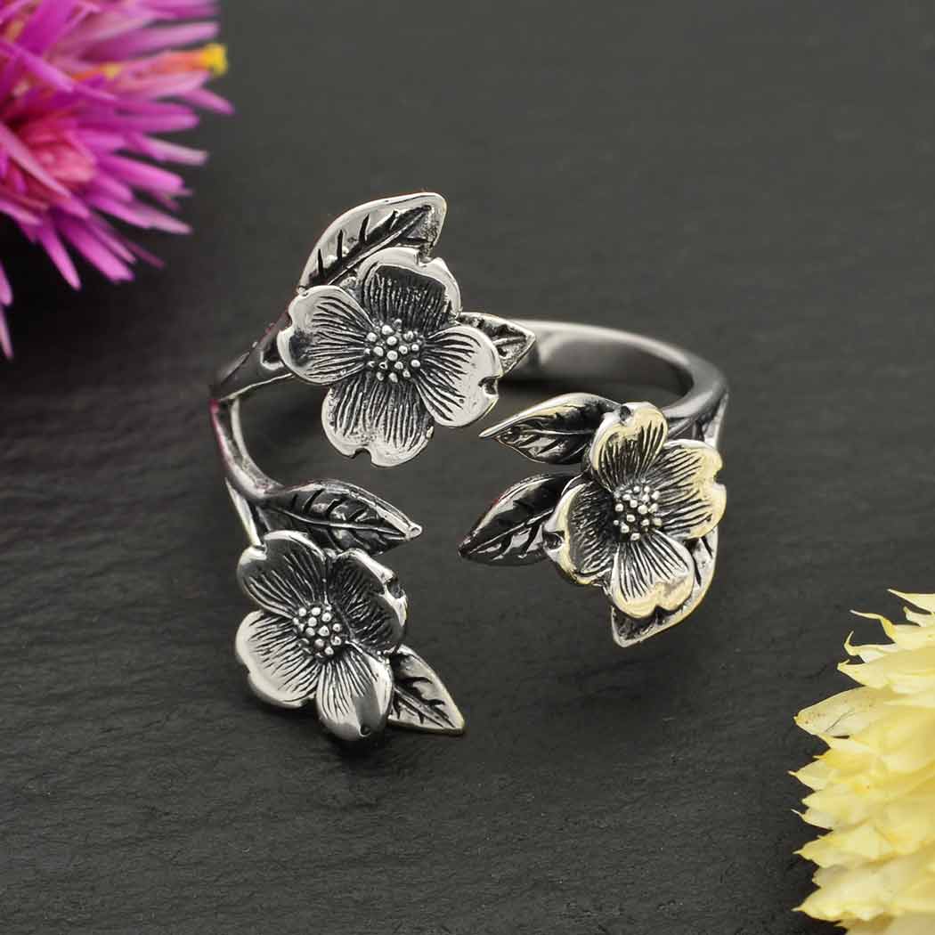 Anello Fiori - Argento
