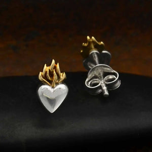 Orecchini Cuore Sacro - Argento