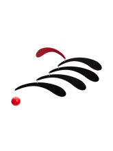 Carica l&#39;immagine nel visualizzatore di Gallery, Flensted Mobiles - Flowing Rhythm Red&amp;Black
