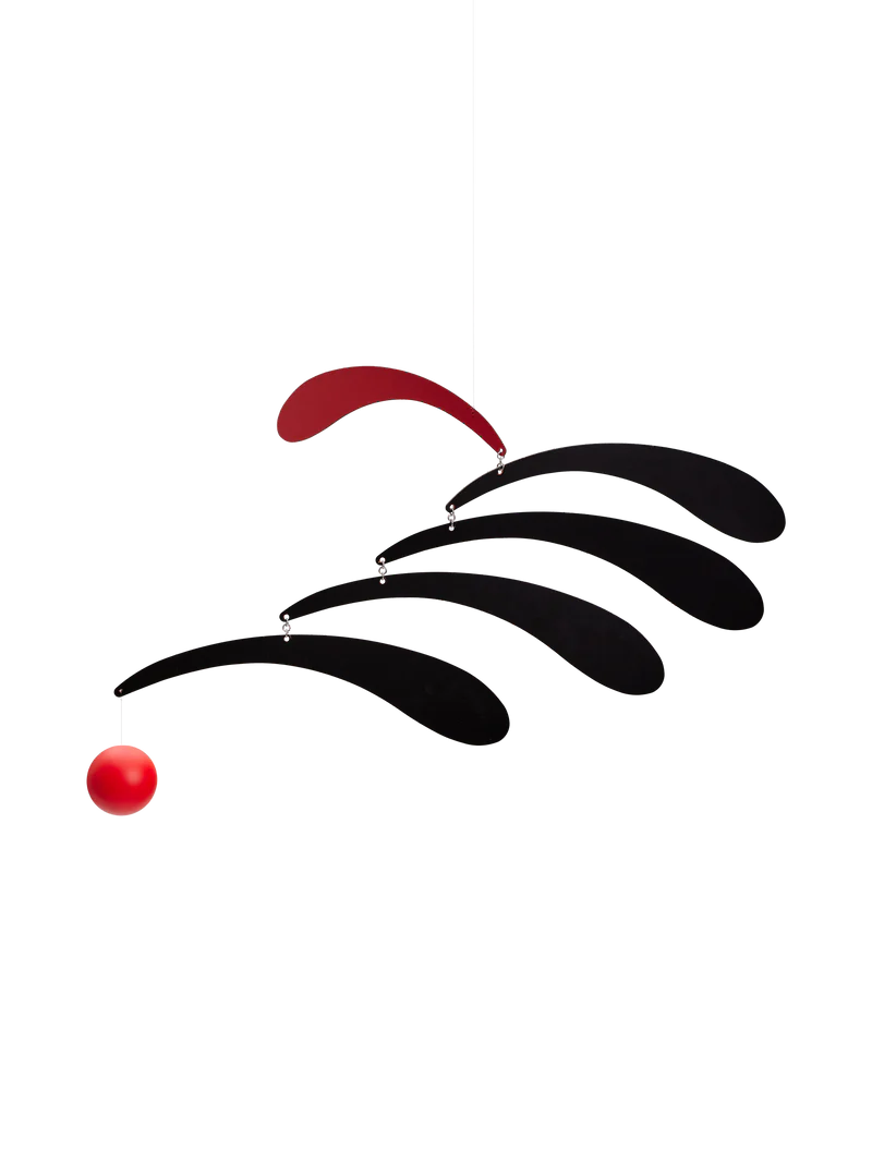 Flensted Mobiles - Flowing Rhythm Red&Black