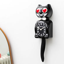 Carica l'immagine nel visualizzatore di Gallery, Kit Cat Clock - Edizione Limitata Occhi a Cuore l’Originale! Orologio Gatto

