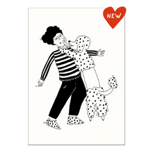 Carica l&#39;immagine nel visualizzatore di Gallery, Poster Illustrazione A3 Barboncino
