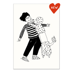 Poster Illustrazione A3 Barboncino