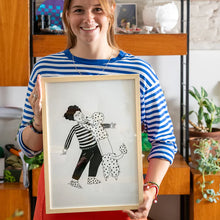 Carica l&#39;immagine nel visualizzatore di Gallery, Poster Illustrazione A3 Barboncino
