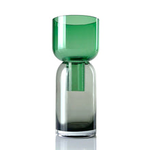 Carica l&#39;immagine nel visualizzatore di Gallery, Flip Vase Small Grigio e Verde - Vaso Vetro
