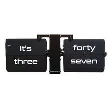 Carica l&#39;immagine nel visualizzatore di Gallery, Flipping Out Clock Text - Orologio Nero Flip
