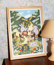 Carica l'immagine nel visualizzatore di Gallery, KIBLIND Atelier - Magda Chmiowska - La Merenda in Giardino - Stampa - Illustrazione
