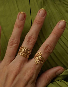Anello Laurier dorato