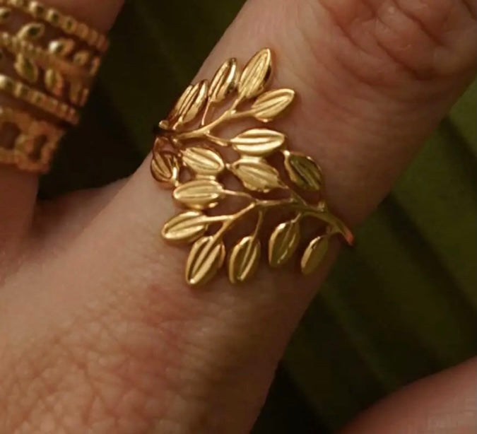 Anello Laurier dorato