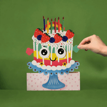 Carica l'immagine nel visualizzatore di Gallery, Alljoy Design -Biglietto Auguri Animato - Torta di Compleanno
