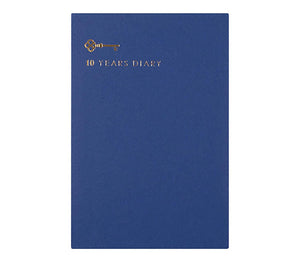 10 Years Diary - agenda dieci anni Midori blu