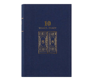 10 Years Diary - agenda dieci anni Midori blu