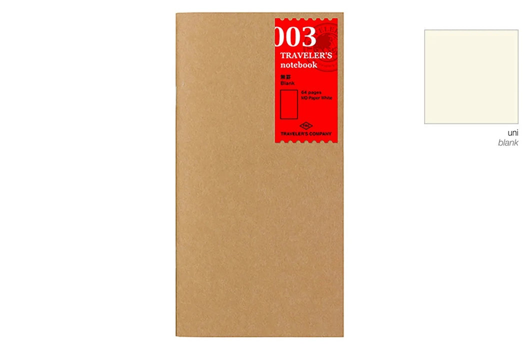 Ricarica Traveler’s Notebook Regular Bianca n. 003