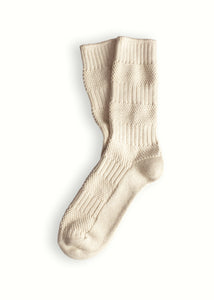 Thunders Love Link Collection Canalé Raw White Socks - Calzini